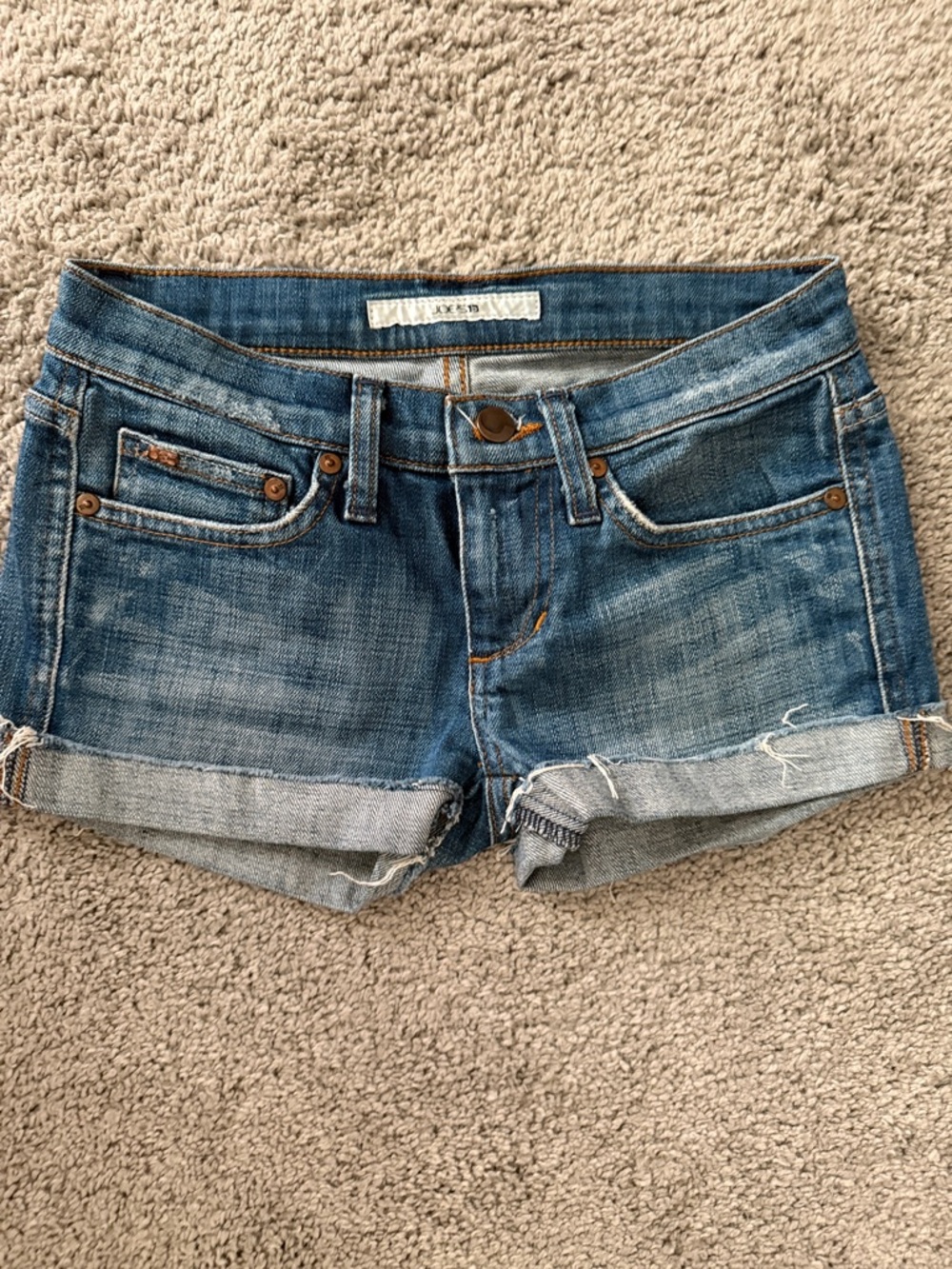 Joe's Jeans Rolled Hem Denim Shorts - Blue